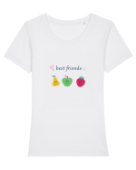 Best friends Tricou mânecă scurtă guler larg fitted Damă Expresser