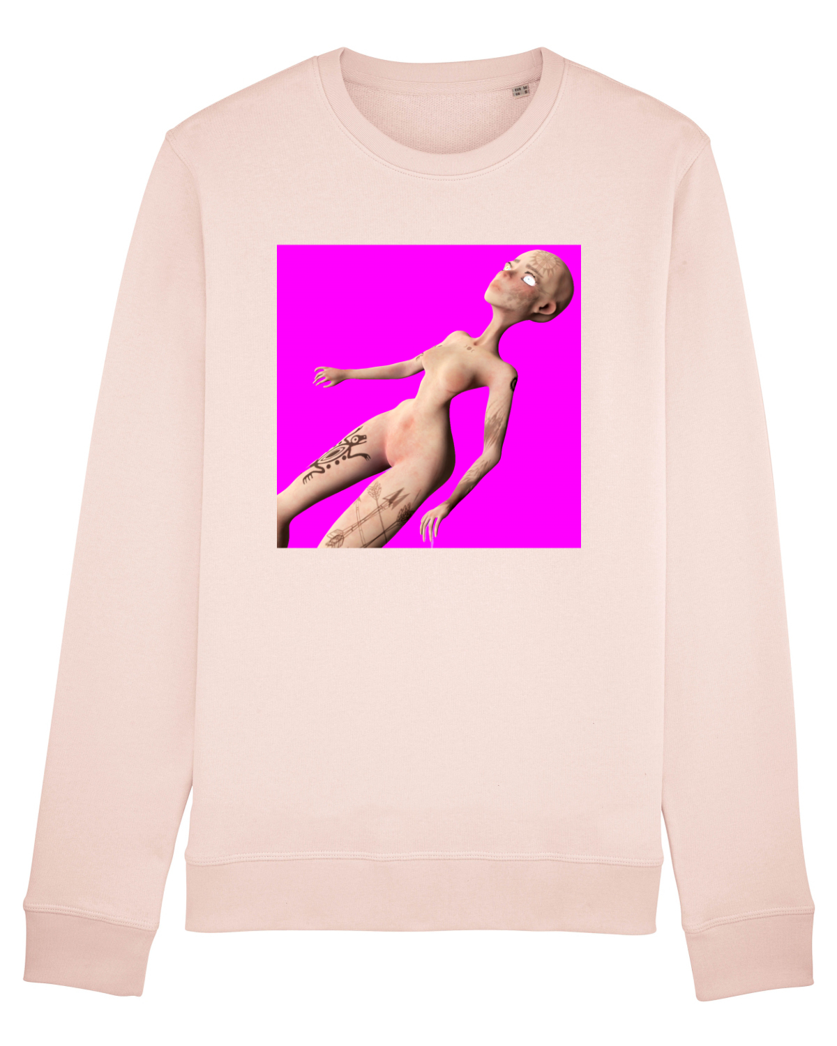 Bluză mânecă lungă Unisex Rise Candy Pink
