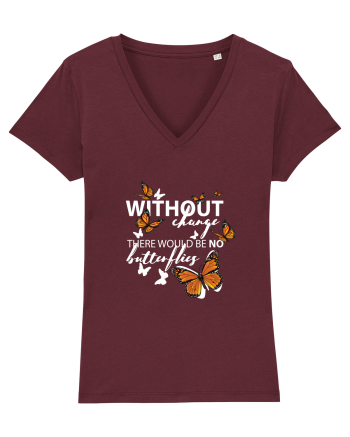 Butterflies Burgundy