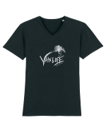 Vanlife. Enjoy Every Moment! Tricou mânecă scurtă guler V Bărbat Presenter