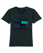 Vanlife, On The Road Tricou mânecă scurtă guler V Bărbat Presenter