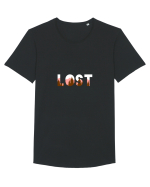 Pierdut in padure Tricou mânecă scurtă guler larg Bărbat Skater