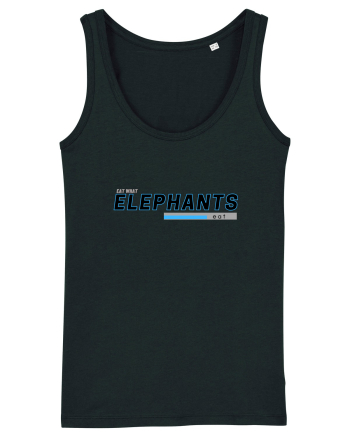 Vegan. Eat What Elephants Eat! Black