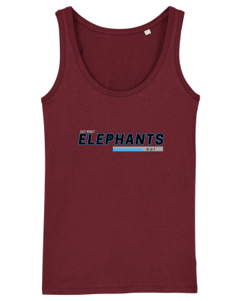Vegan. Eat What Elephants Eat! Burgundy