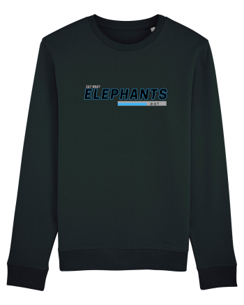 Vegan. Eat What Elephants Eat! Black