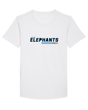 Vegan. Eat What Elephants Eat! White
