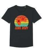 Level 2021 Tricou mânecă scurtă guler larg Bărbat Skater