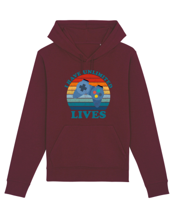 I Have Unlimited Lives Burgundy