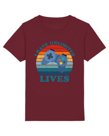 I Have Unlimited Lives Burgundy