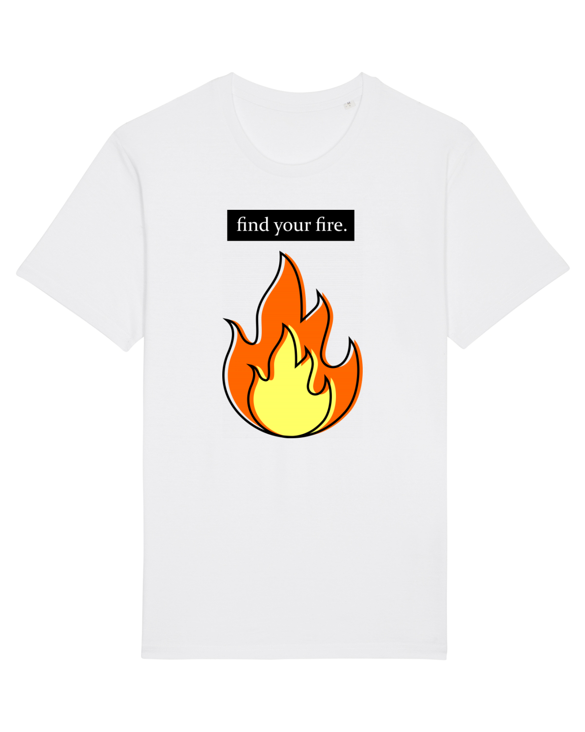Tricou mânecă scurtă Unisex Rocker White