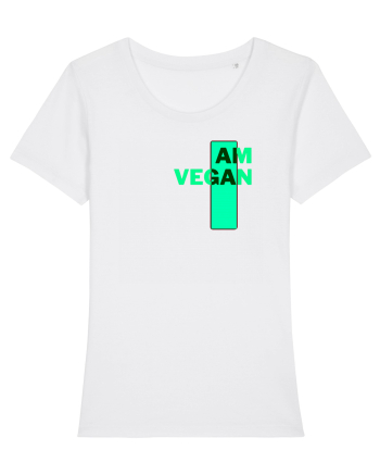 I Am Vegan White