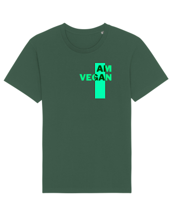 I Am Vegan Bottle Green