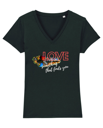 Love. Abstract Art Black