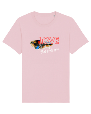 Love. Abstract Art Cotton Pink