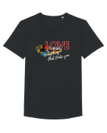 Love. Abstract Art Tricou mânecă scurtă guler larg Bărbat Skater
