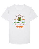 Hamei Time.. Tricou mânecă scurtă guler larg Bărbat Skater