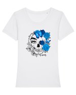 Love me Forever Tricou mânecă scurtă guler larg fitted Damă Expresser