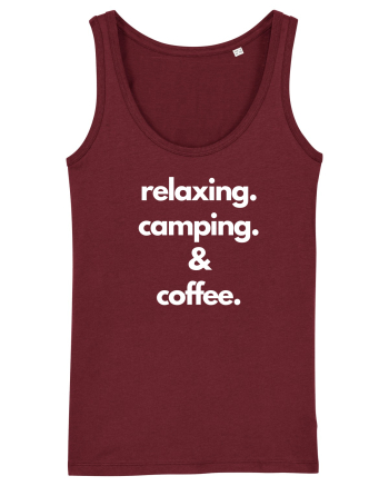 Relaxing.Camping.Coffee Burgundy