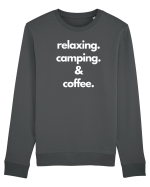 Relaxing.Camping.Coffee Bluză mânecă lungă Unisex Rise