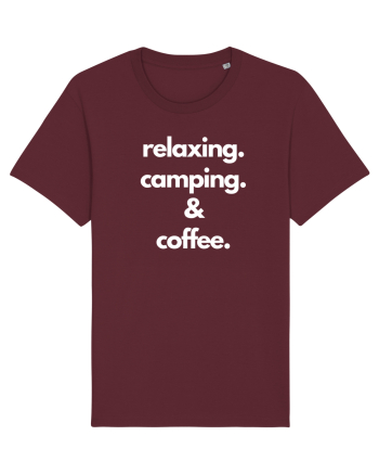 Relaxing.Camping.Coffee Burgundy