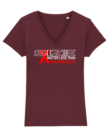 Size Matters Less Than Experience Burgundy