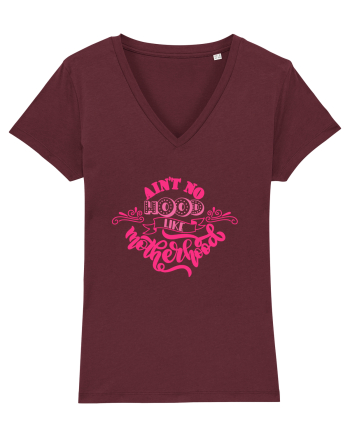 Ain't No Hood Like Motherhood Burgundy