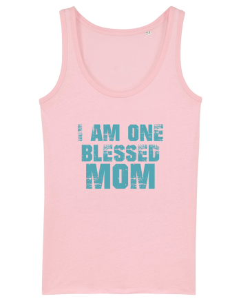I Am One Blessed Mom Cotton Pink
