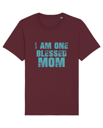 I Am One Blessed Mom Burgundy