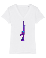 M4A1 Tricou mânecă scurtă guler V Damă Evoker