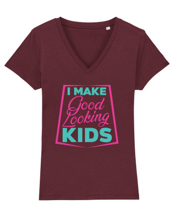 I Make Good Looking Kids Burgundy