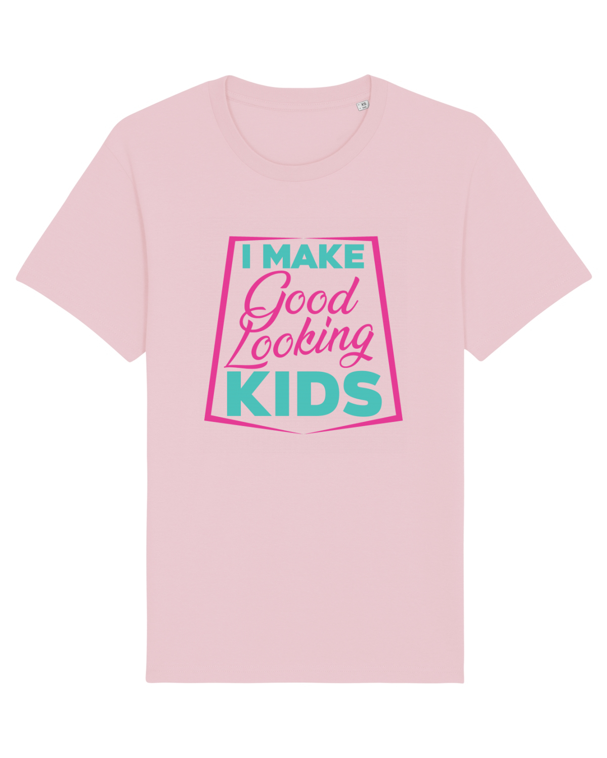 Tricou mânecă scurtă Unisex Rocker Cotton Pink