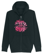 Mama Needs Wine Hanorac cu fermoar Unisex Connector