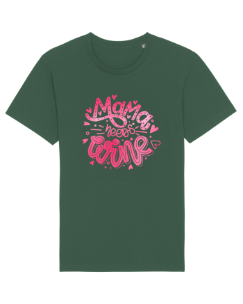 Mama Needs Wine Bottle Green