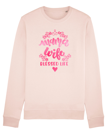 Mama Wife Blessed Life Candy Pink
