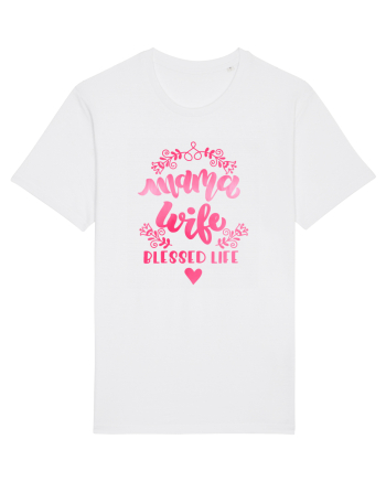 Mama Wife Blessed Life White