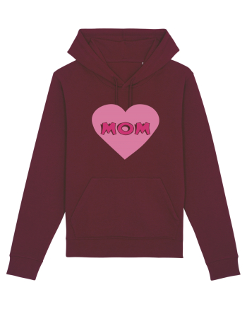 Mom Heart Burgundy