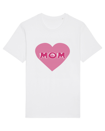 Mom Heart White