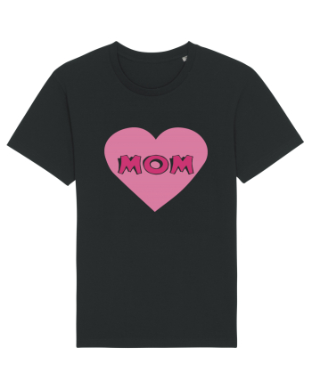 Mom Heart Black