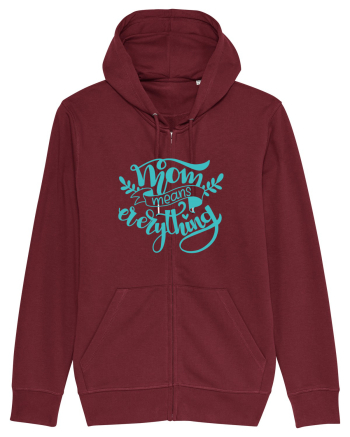Mom Means Everything Burgundy