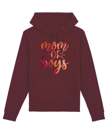 Mom Of Boys Burgundy