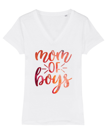 Mom Of Boys White