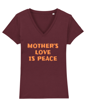 Mother's Love Is Peace Burgundy