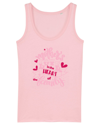 Mother's Love Is The Heart Of The Family Cotton Pink