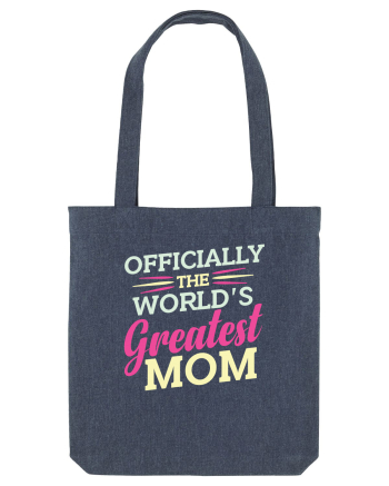 Officially The World's Greatest Mom Midnight Blue