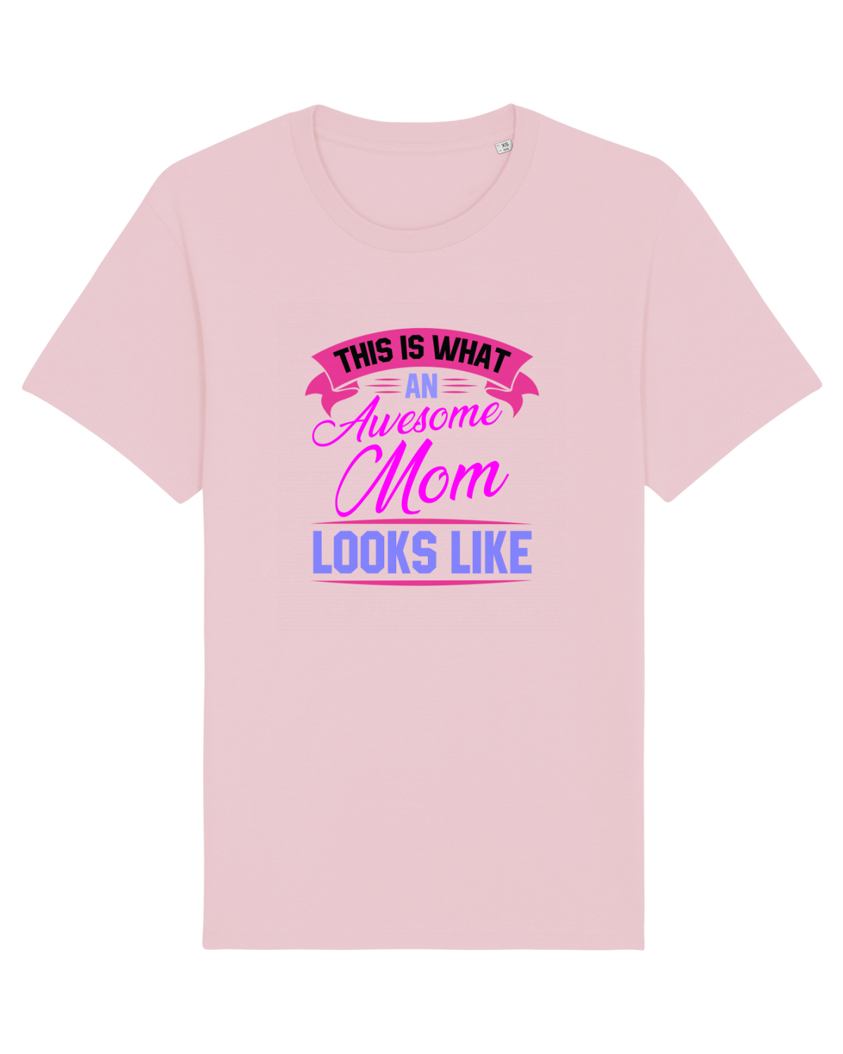 Tricou mânecă scurtă Unisex Rocker Cotton Pink