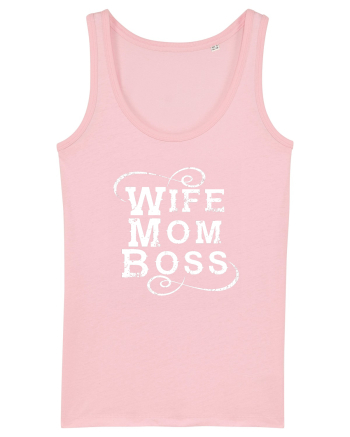 Wife Mom Boss Cotton Pink
