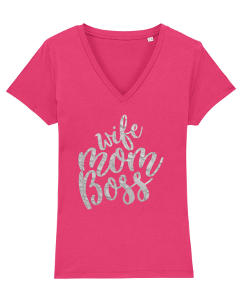 Wife Mom Boss Raspberry