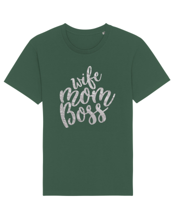 Wife Mom Boss Bottle Green