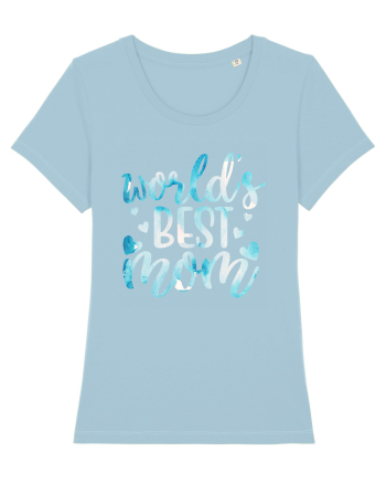 World's Best Mom Sky Blue