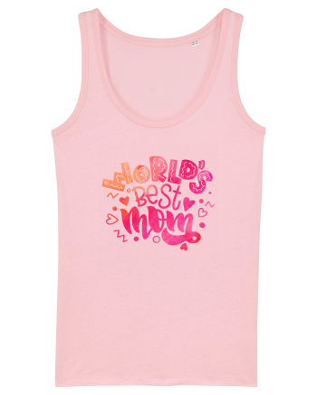 World's Best Mom Cotton Pink
